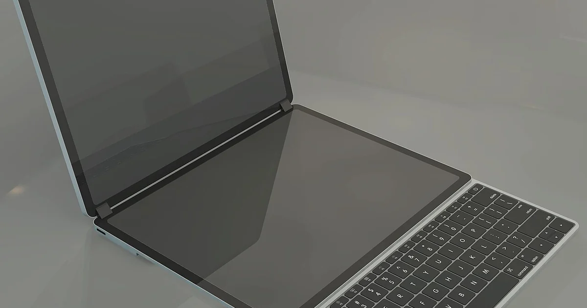 Dual touch screen laptop